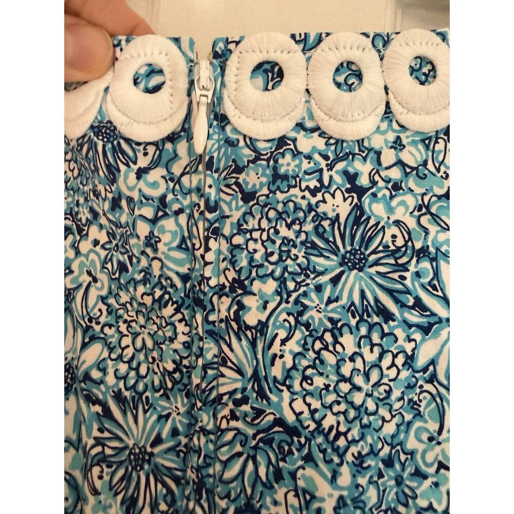 Lilly Pulitzer Gulianna Stretch Cotton Shift Dress size 14 Pockets EUC - Picture 4 of 13